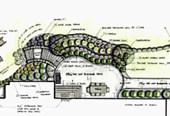 Landscape Architect Rendering of a Basking Ridge NJ Landscape Design