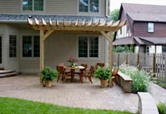 Westfield NJ landscape design and landscape build including paver patio and pergola by GA Landscape Design