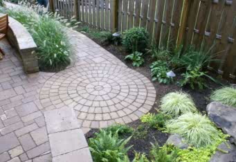 Garden Design and Paver Walkway