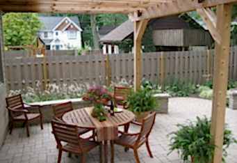 Outdoor Dining Room completes a backyard oasis in Westfield NJ