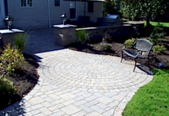 Basking Ridge NJ Landscape Designer created paver patio
