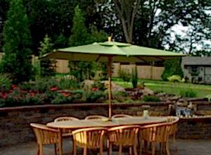 Outdoor Living Spaces complete this landscape design
