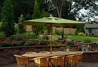 Outdoor Living Spaces complete this landscape design