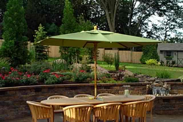 Outdoor Living Spaces complete this landscape design