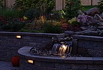 NJ Backyard Night Scapes created with Landscape Lighting